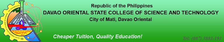 DAVAO ORIENTAL STATE COLLEGE OF SCIENCE AND TECHNOLOGY (DOSCST)