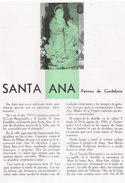 Santa Ana Patrona de Candelario Salamanca
