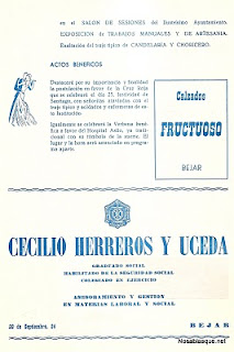 Programa oficial de fiestas de Candelario Salamanca 1975-2