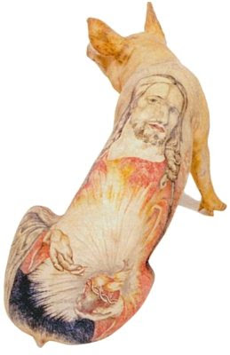 Christ image on a pig