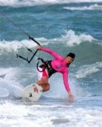 I'm learning to kite surf