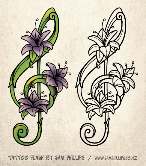 clip art music and flowers - photo #36
