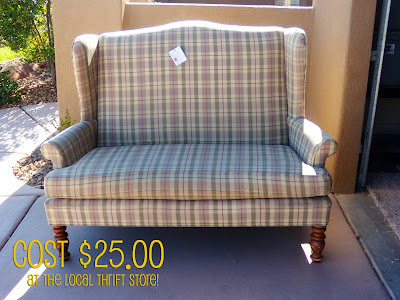 Chair-Upholstery fabric wingback chair - furniture - by owner - sale -  craigslist