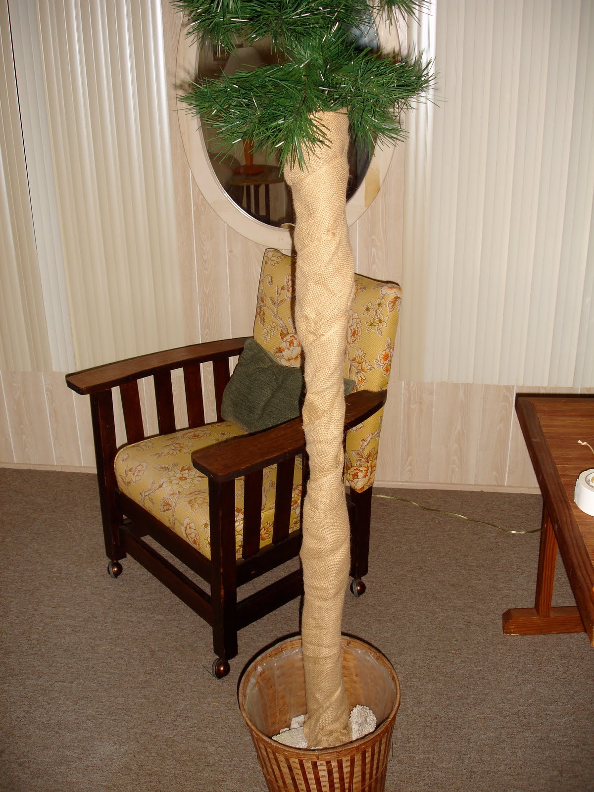 Artificial Christmas tree to fun palm tree RePurposed by DESIGN