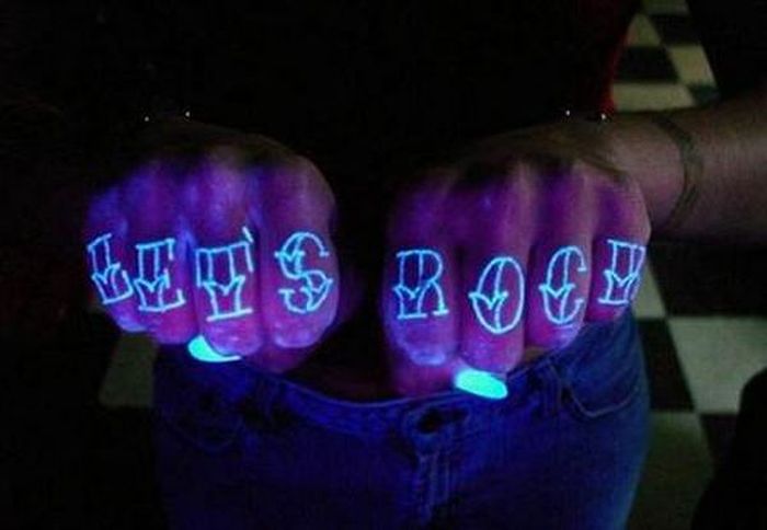 Believe it or not, they do have black light tattoo ink.