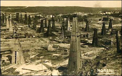 Petroblog: Old photos and postcards with petroleum wells at Moreni,Romania.