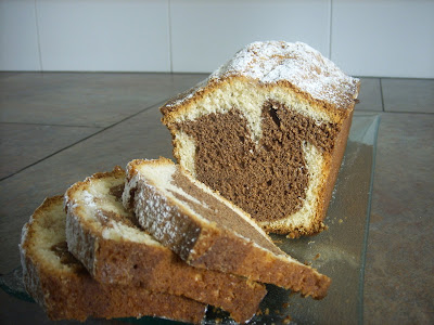 Bizcocho de yogurt con chocolate