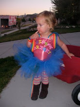 I made and designed Lillee's Rainbow Bright Costume but she would not wear the wig so sad...