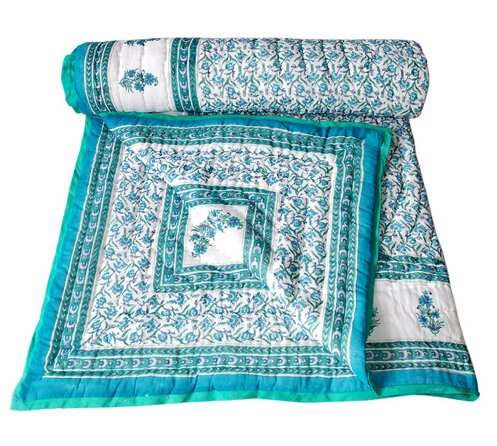 Indische Rajai Razai Rajasthani QuiltDecke Doppelbett
