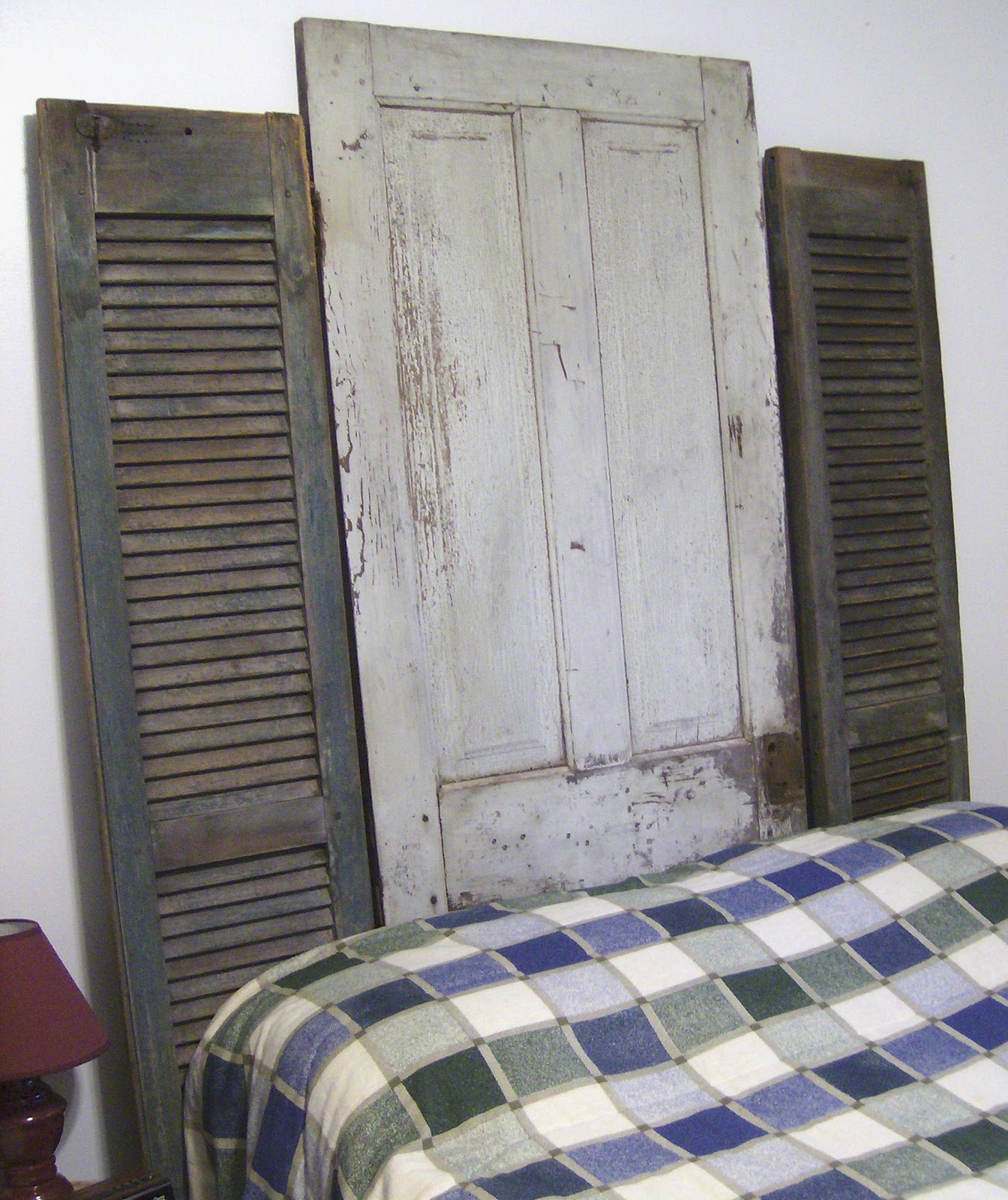 Country Lane Crafts & Antiques Old door headboard