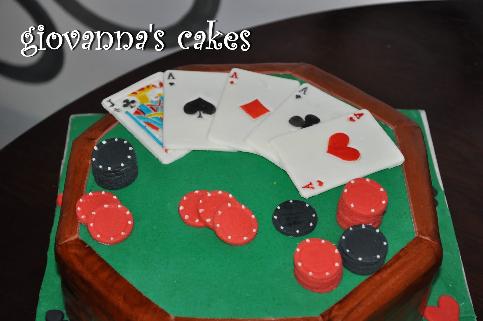 giovanna's cakes: poker table cake