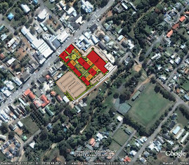 Terrein Uitleg van die nuwe Swellen Mall