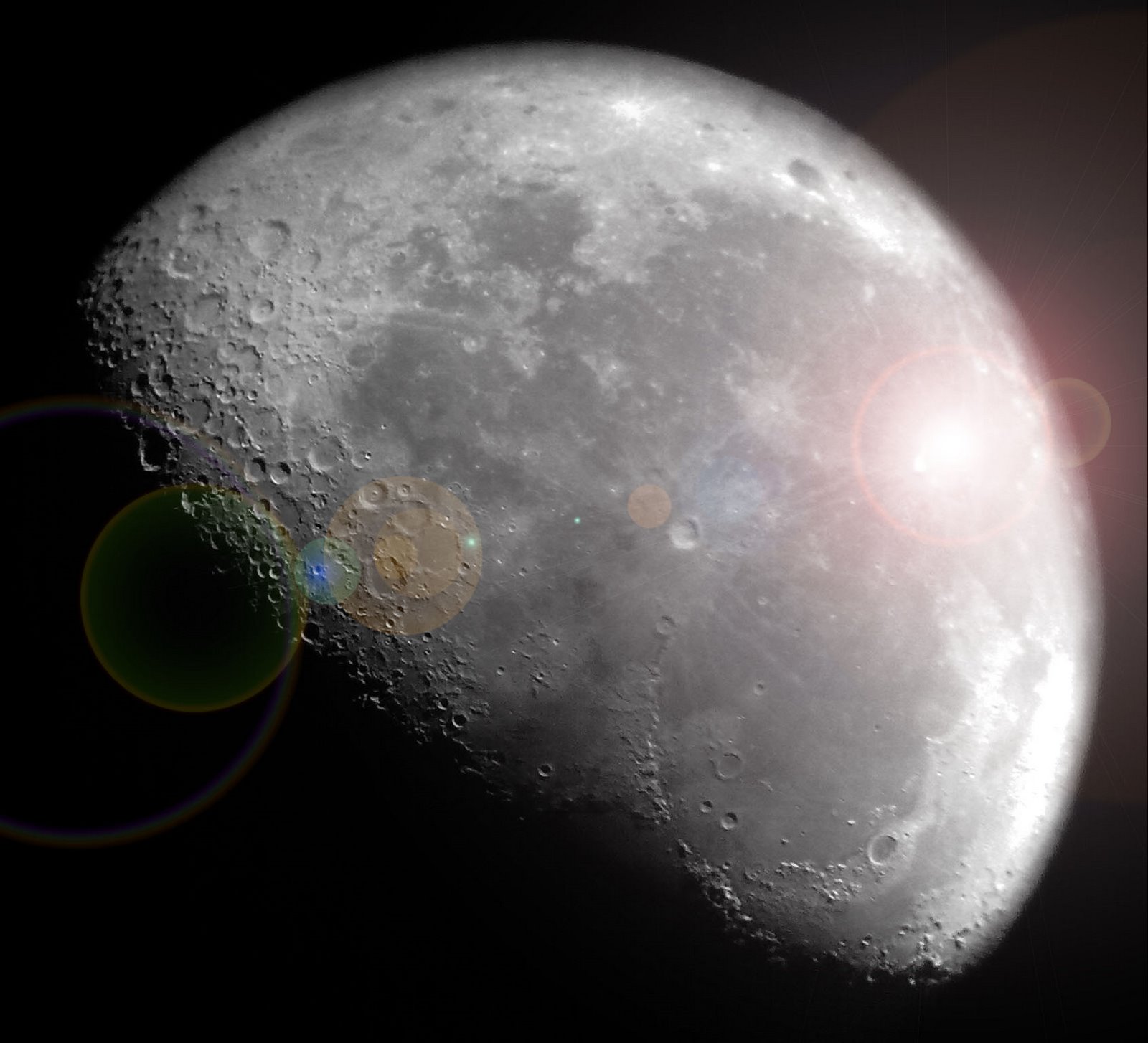 moon with lens flare added - Imaging - Lunar - Stargazers Lounge