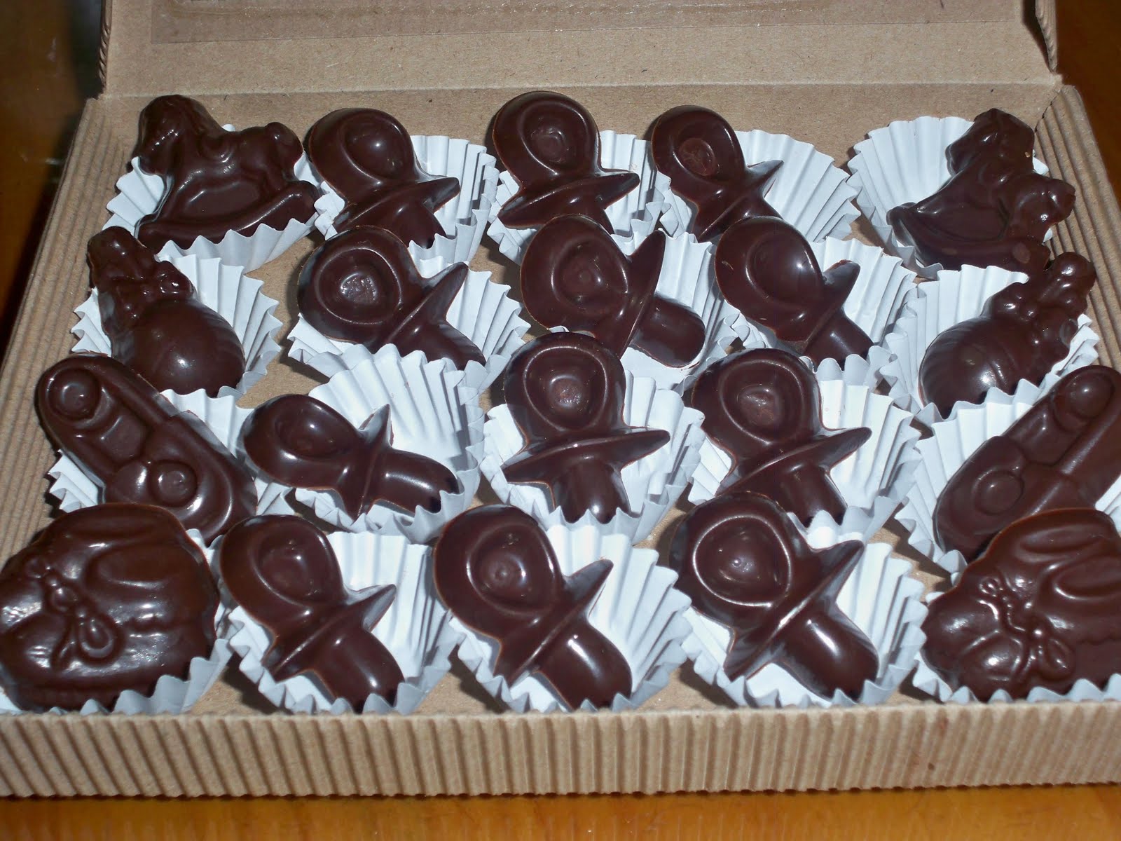 Recetas de una Mesa Compartida.: Chocolates Baby Shower.