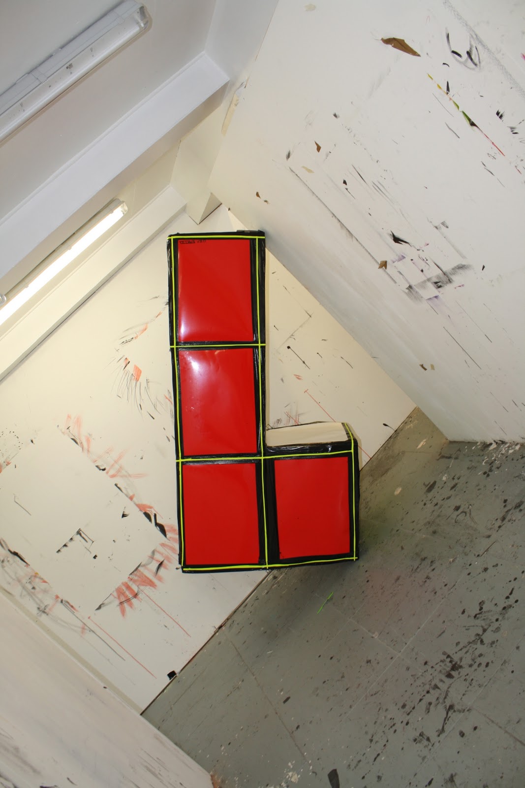 Ben Knights Art Giant Tetris Cube