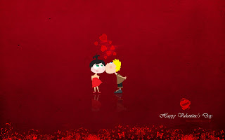 Happy Valentines Day Kissing Sweet HD Wallpaper