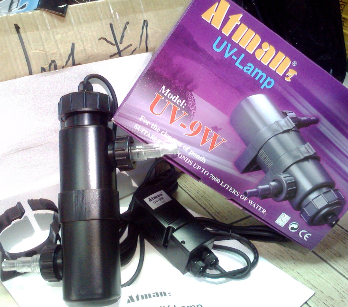 Hong Kong Aquarium Supply hkfish2008 Atman UV9W External UV Sterilizer Flow 1500L/H (220V)