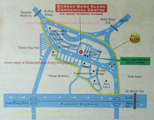 Bandar Baru Klang Map Malaysia Maps Library: Map Of Bandar Baru Klang Commercial Centre