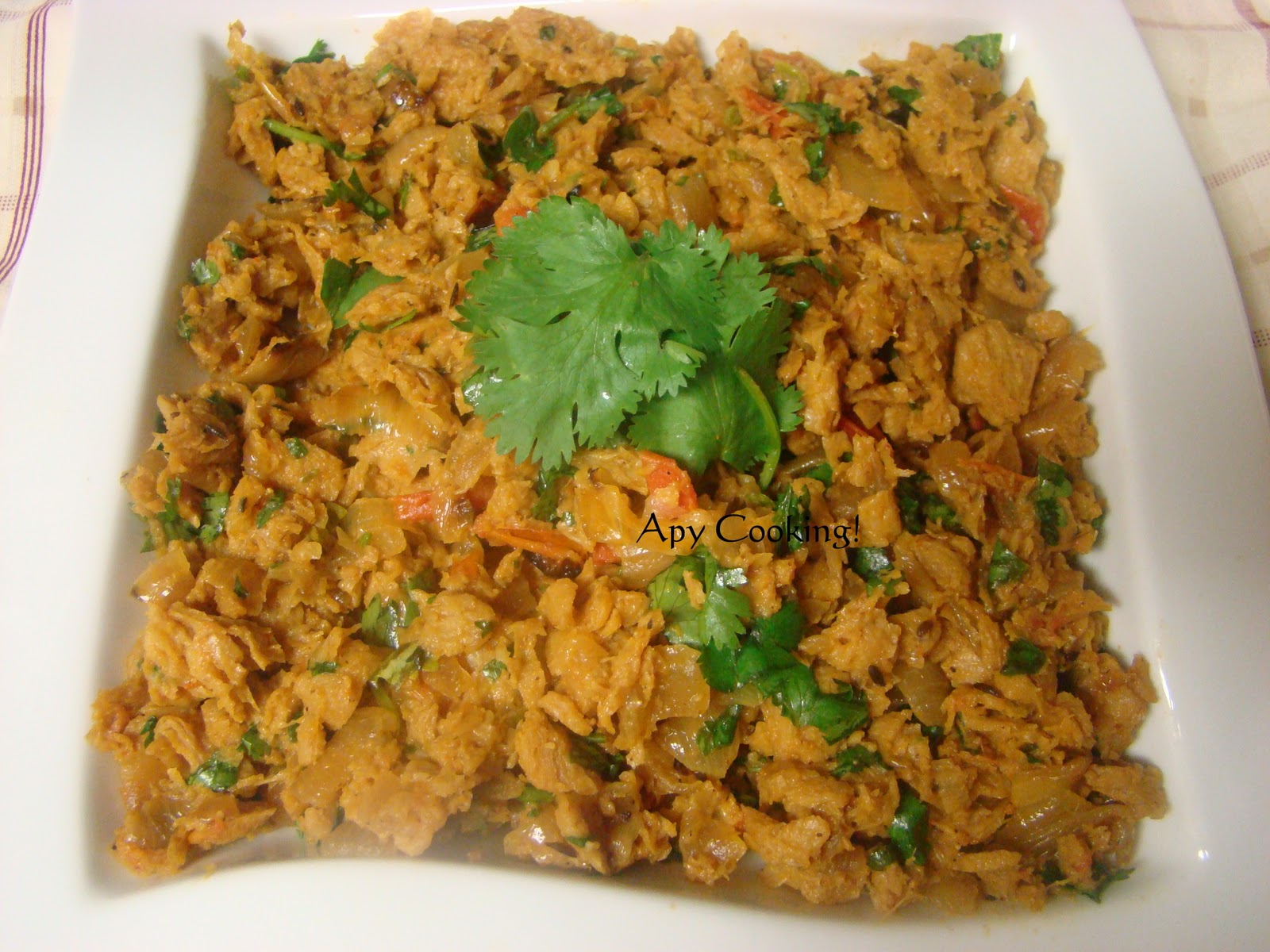Apy Cooking Soya Chunks Bhurji / Kheema