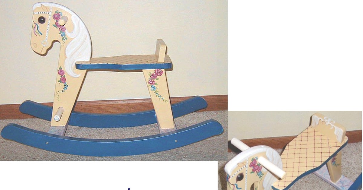 Delia's Art... painting on a Chair and Rocking Horse