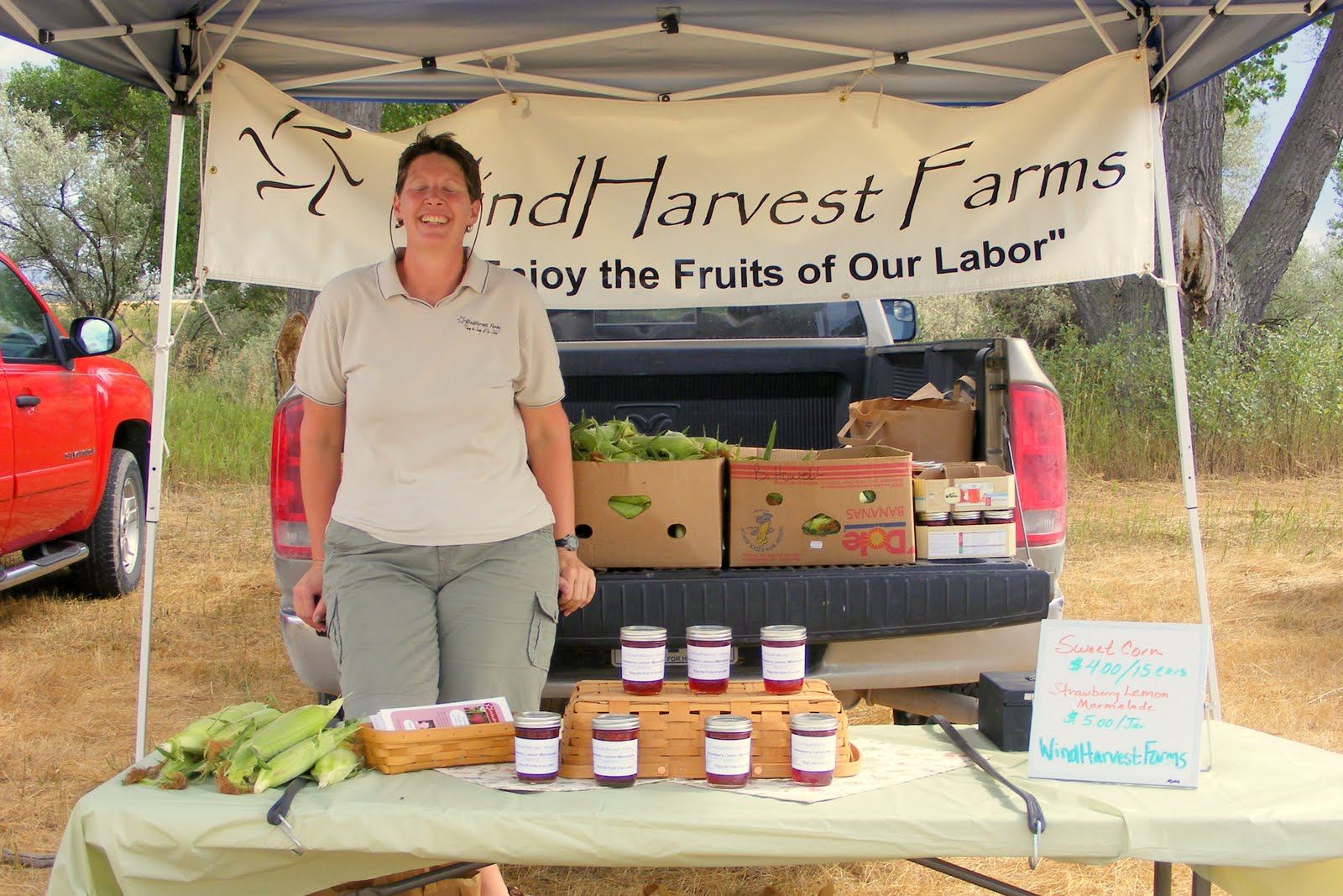 Country Chicken Girl Morrill's Farmers' Market 2010