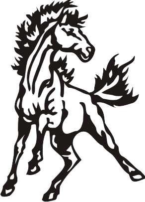 Mustang mascot clip art