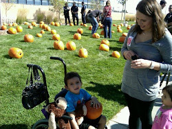 Dj,Mom,Kiara at the Pumpkin Patch Denver Children's Hospital
