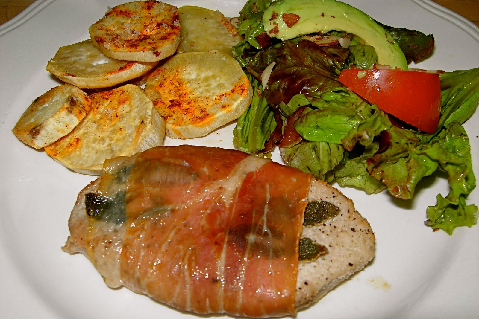 CFSCC presents EAT THIS! Prosciutto Wrapped Pork Chops With Sage Leaves