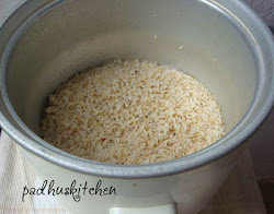 rice brown cooker cook pressure cooked salad padhuskitchen cooking