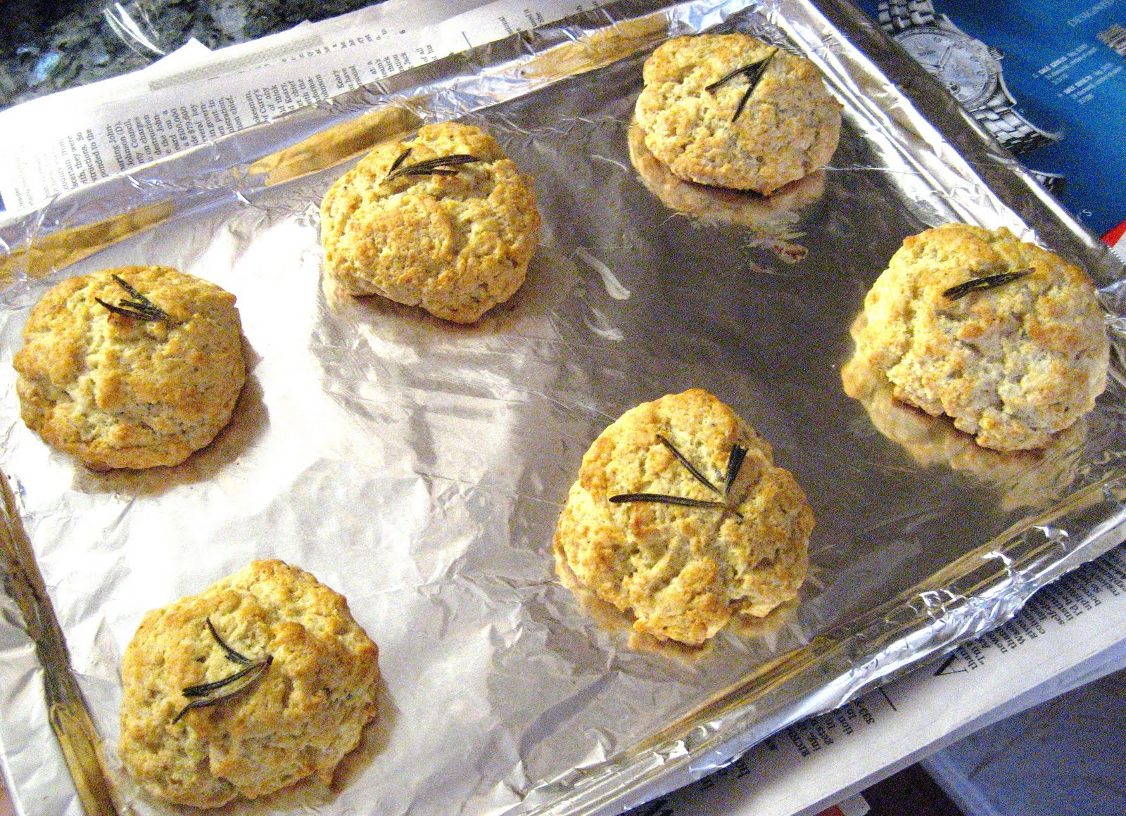 The Foodie Next Door Buttermilk Biscuits with Rosemary and Thyme