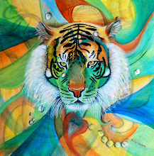 Jungle Tiger  Acrylic 76x76cm