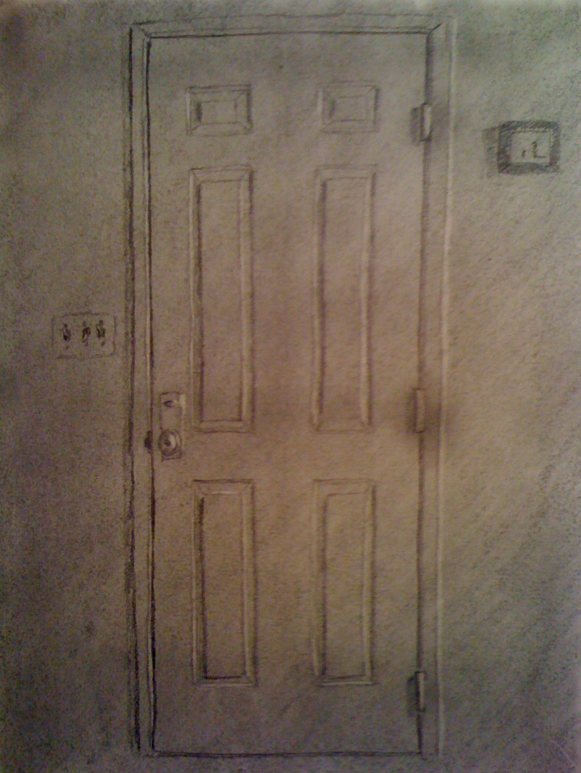 back door pictures One Point Perspective Door | 1152 x 1532