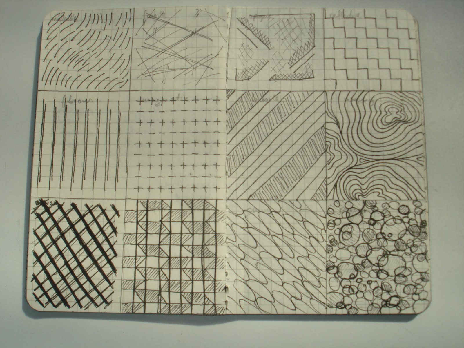 Daniel Lando: 36 texture drawings