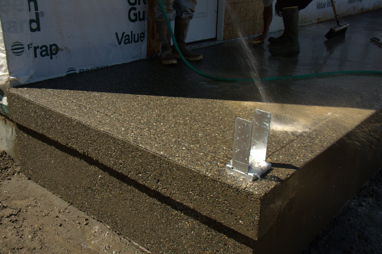 Project Facelift Day 43 Front Porch Concrete Pouring