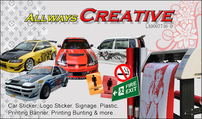 my ALLWAYS CREATIF, Car Stickers, Car show and some sharing