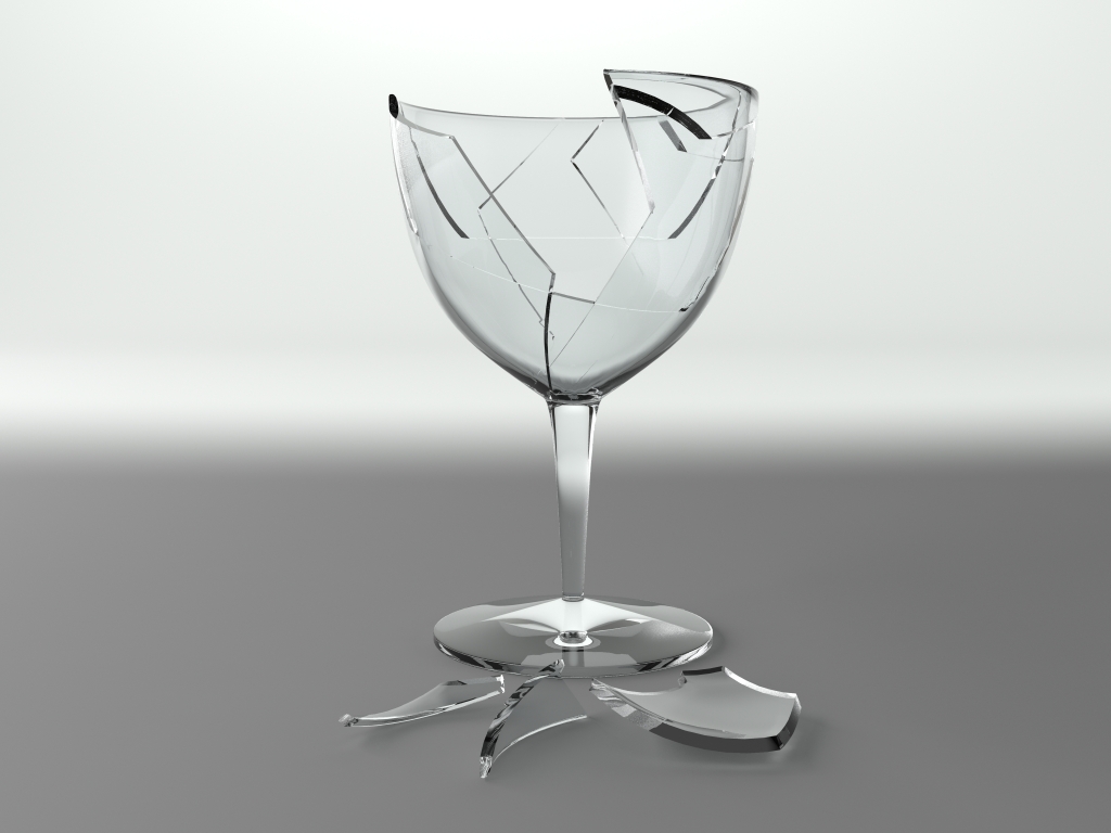 Amansingh3d Wine Bottle / Crack Glass/ RGB