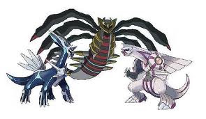 Dialga, Palkia e Giratina