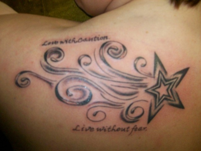 0 comments Posted by tattoo art at 2:15 PM. Style Shooting Star Tattoo