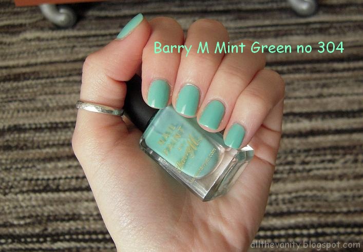 Mint Green Gel Nail Art - May contain traces of polish