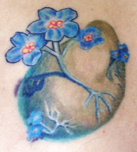 Imagen tattoo con florales para el antebrazo,  blackwork