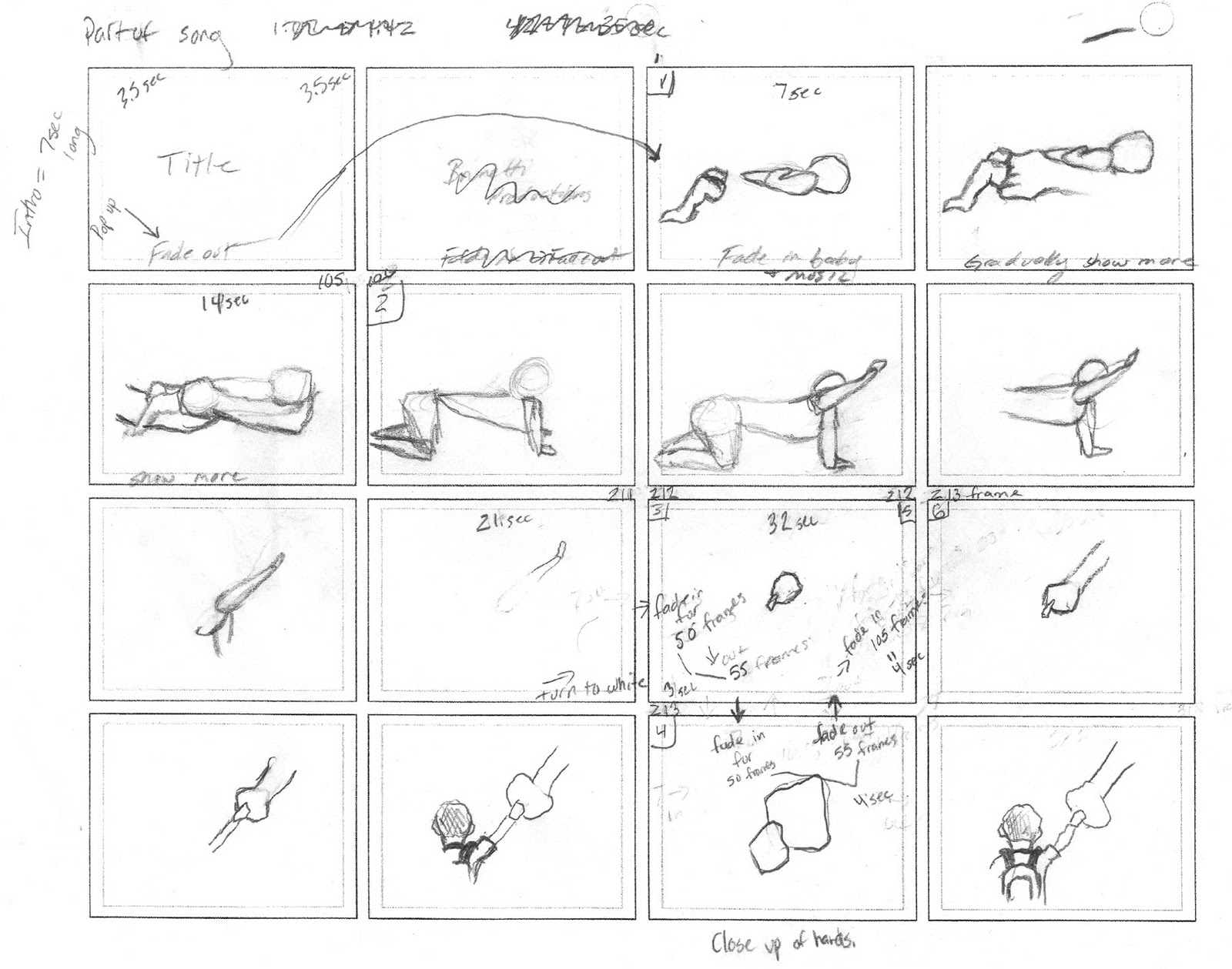 Nathan J Designer Storyboards for the animation