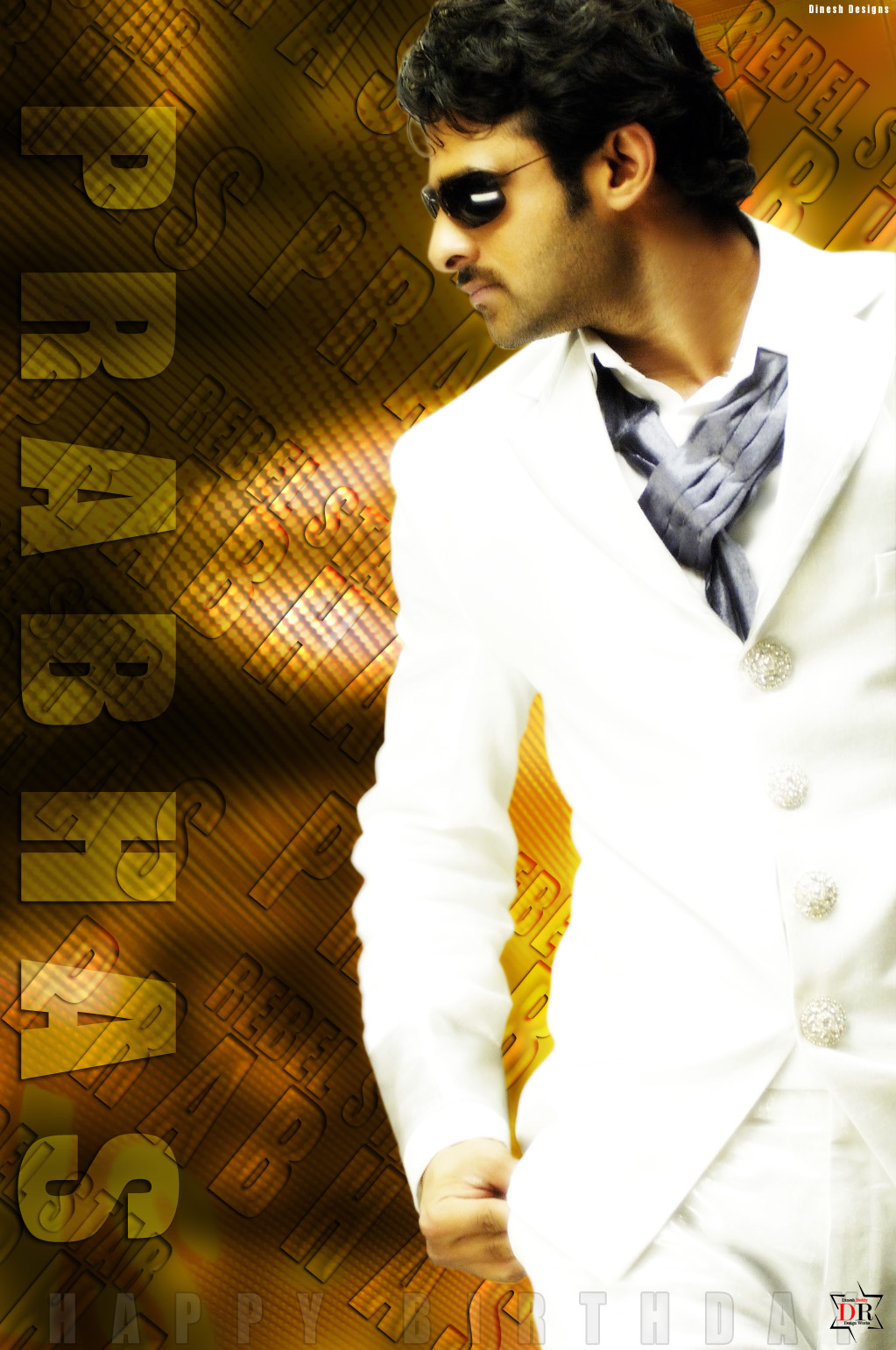 Dinesh Designs: TollyWood Macho .. REBEL STAR PRABHAS WALLPAPERS