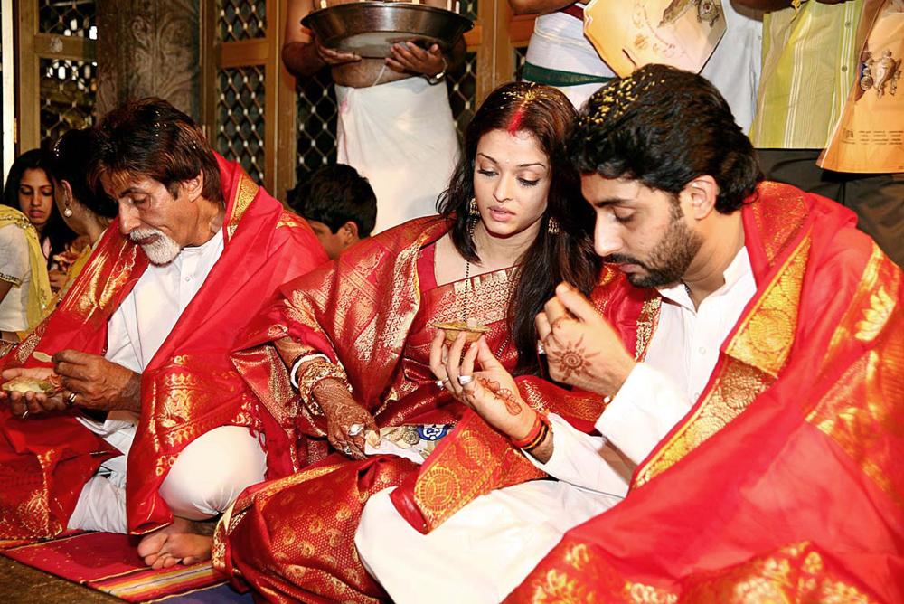 ... marriage bridal makeup of aishwarya rai aish abhi happy with together