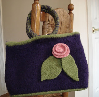 Felted Bag - Free Knitting Pattern for a Knit and Felted Bag