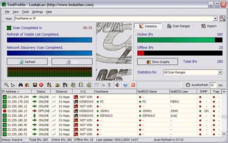 Look Lan Portable Network Monitor Portable Software Kit