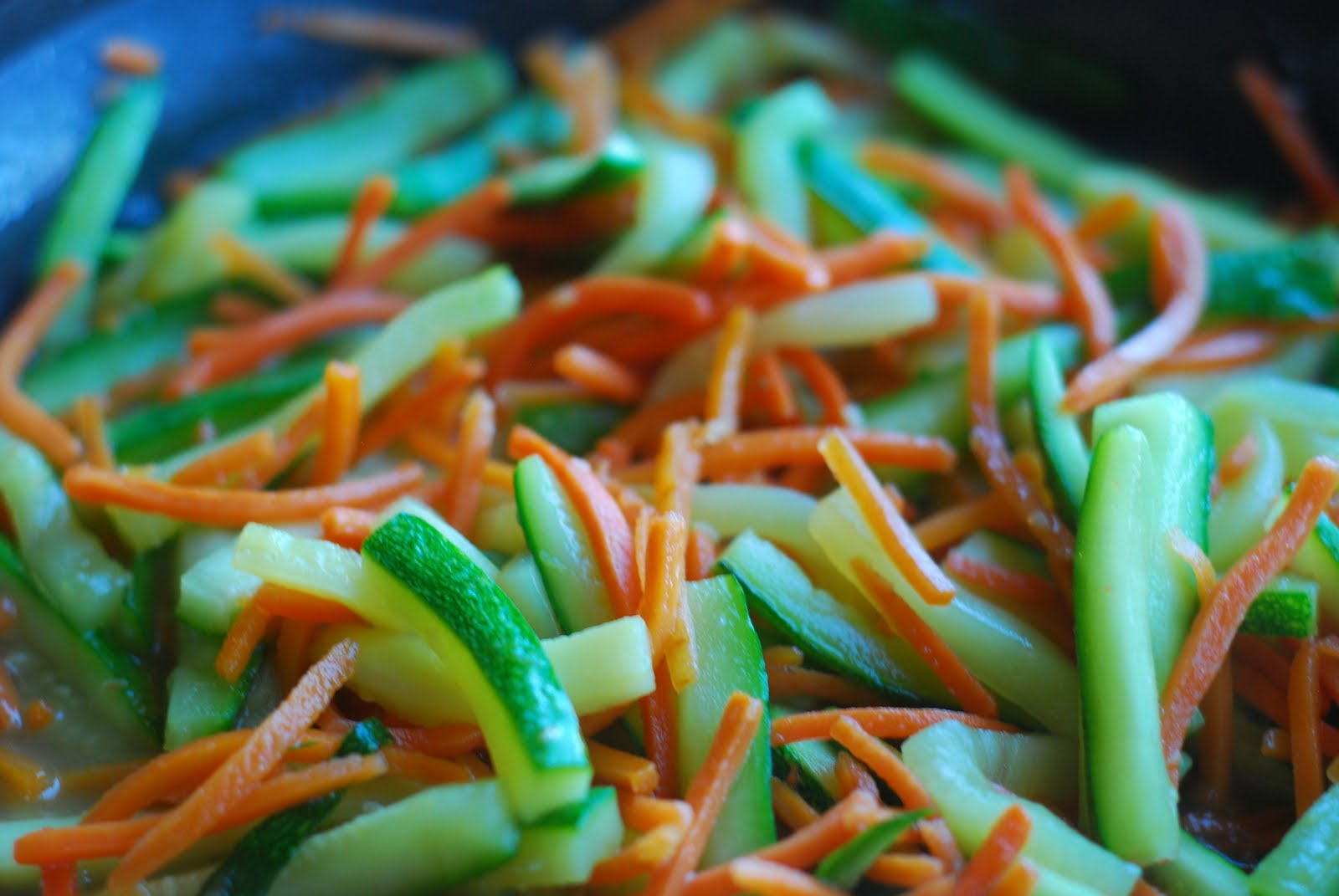 Cooking à la Mode Sugared Zucchini with Carrots