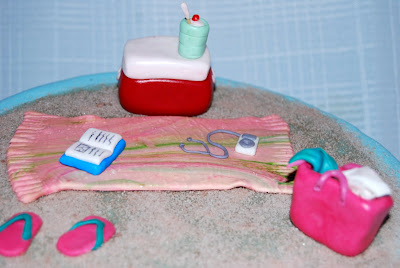 Leelees Cake-abilities: Beach Theme Birthday Cake