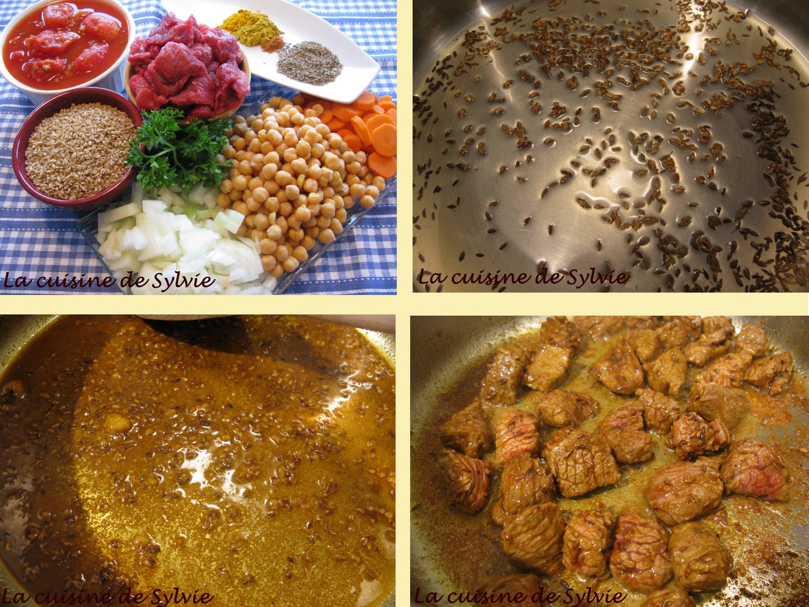 La cuisine de Sylvie: Soupe au boeuf, au bulghur et aux pois chiches La cuisine de Sylvie: Soupe au boeuf, au bulghur et aux pois chiches