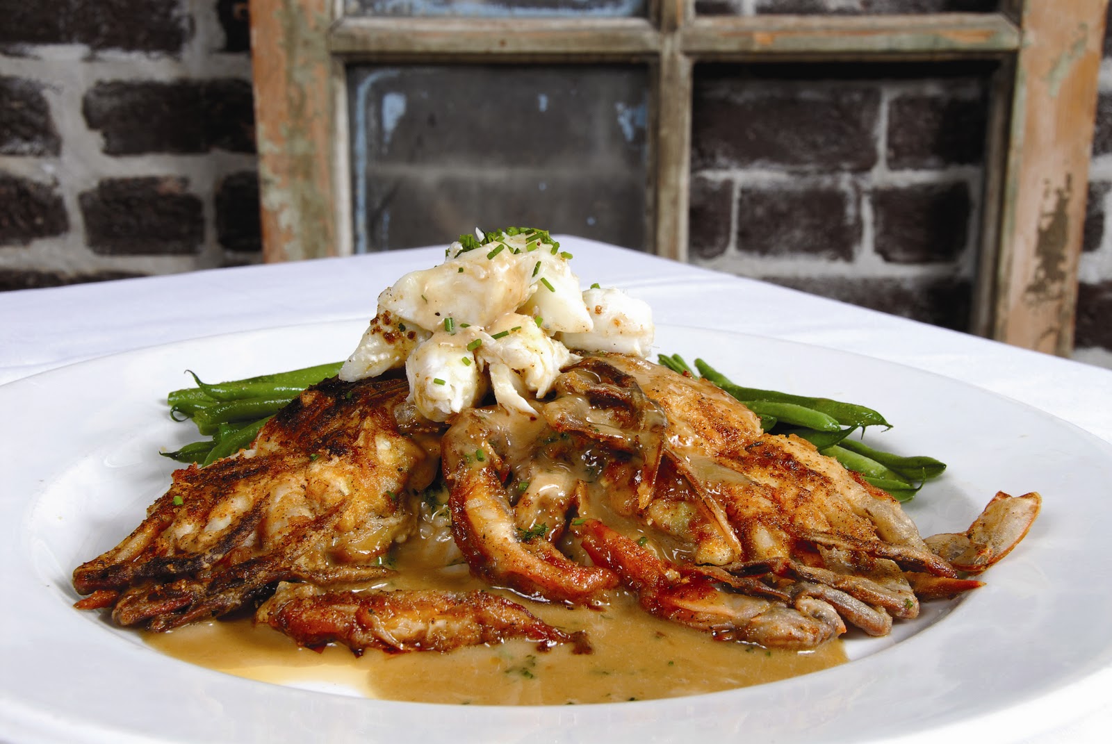 New Orleans Food and Wine Soft Shell Crab with Jumbo Lump Crab Creole