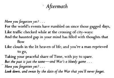 Siegfried Sassoon Poem